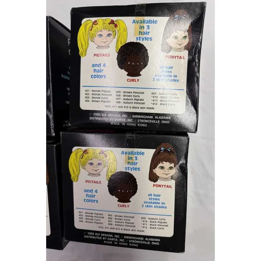 VTG 1985 Foster Children 18” Doll Head Esther Lee Foster Black Hair Brown Eyes